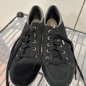 Black leather Keds Sneakers size 10